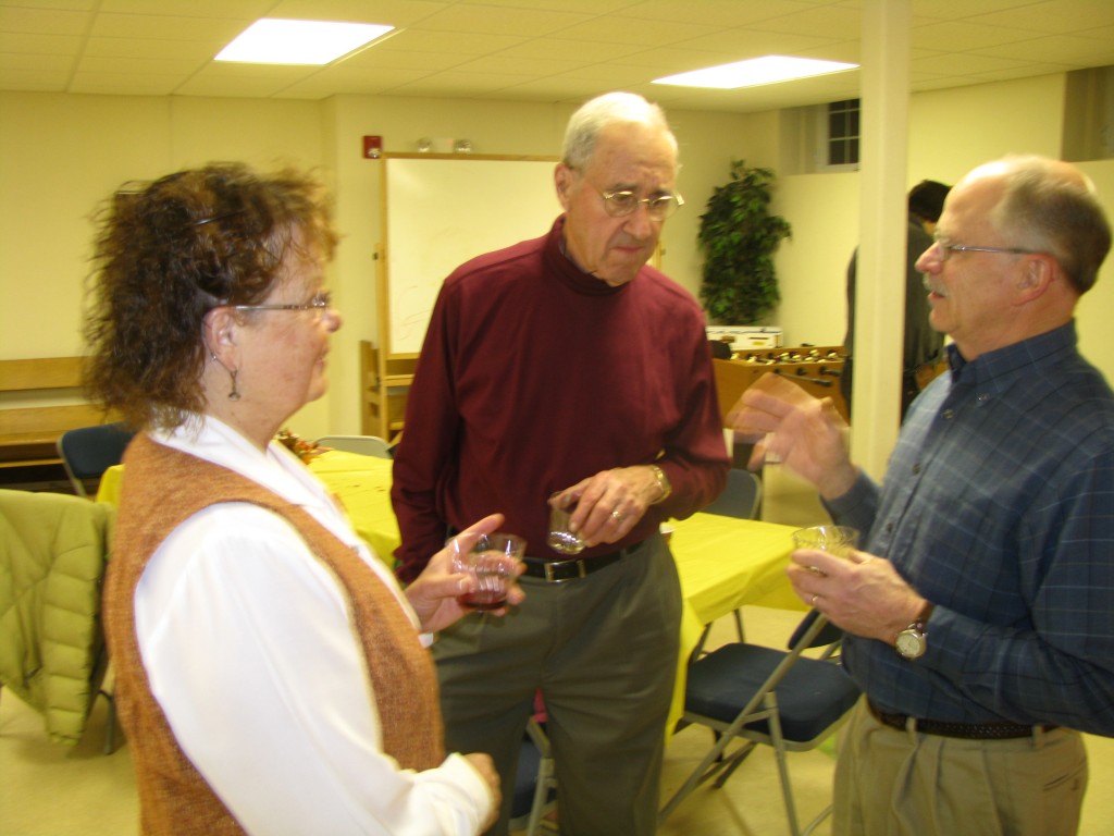 Must be serious business! Heidi Clow, Donald Burke, Tom Clow.